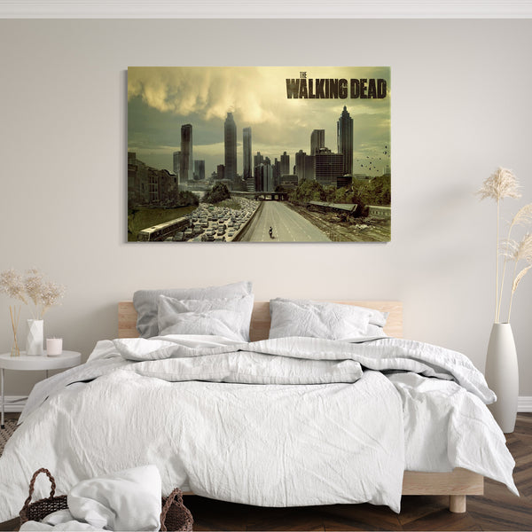 Leinwandbild The Walking Dead Atlanta City Skyline (vier Größen, kein Poster)