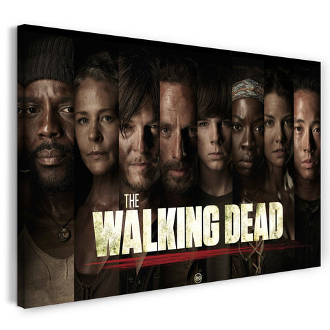 Leinwandbild Walking Dead Rick Carl Grimes Glenn Rhee Greene Tyreese Michonne