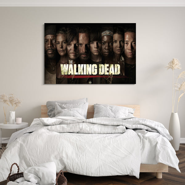Leinwandbild Walking Dead Rick Carl Grimes Glenn Rhee Greene Tyreese Michonne