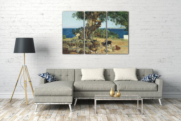 Leinwandbild Joaquín Sorolla - Johannisbrotbaum (Algarrobo, Carob tree)