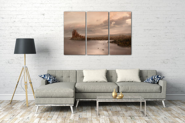 Leinwandbild Game of Thrones King's Landing Panorama am Meer