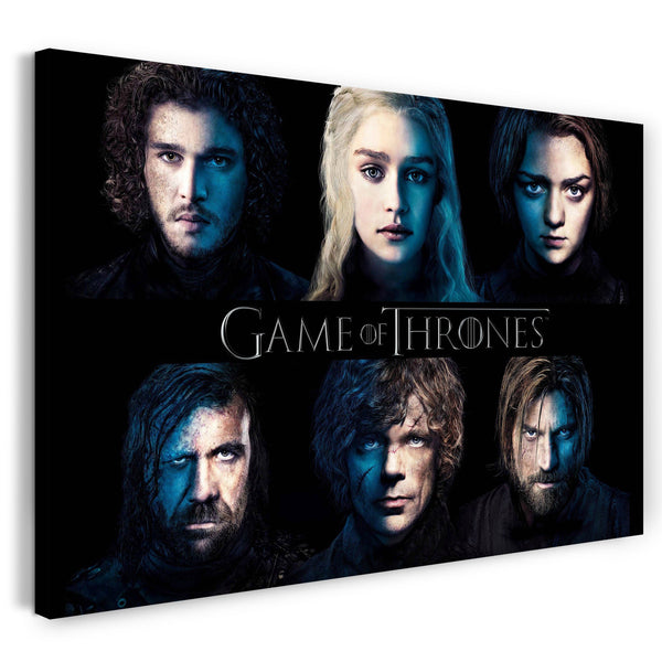 Leinwandbild Game of Thrones Daenerys Targaryen und andere Darsteller