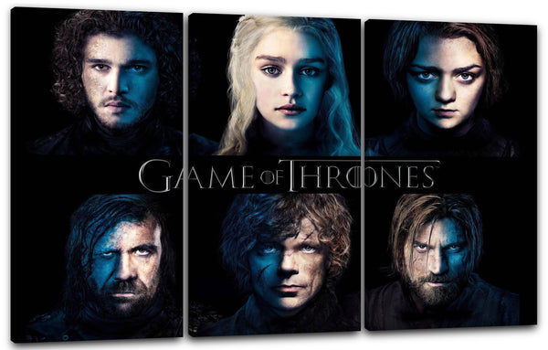 Leinwandbild Game of Thrones Daenerys Targaryen und andere Darsteller