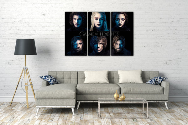 Leinwandbild Game of Thrones Daenerys Targaryen und andere Darsteller