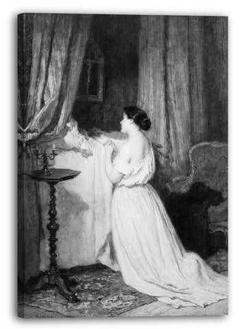 Leinwandbild Antoine-Emile Plassan - Mutter und Kind