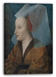 Leinwandbild Niederländischer Maler - Porträt einer Edelfrau, wahrscheinlich Isabella von Portugal (1397-1472)