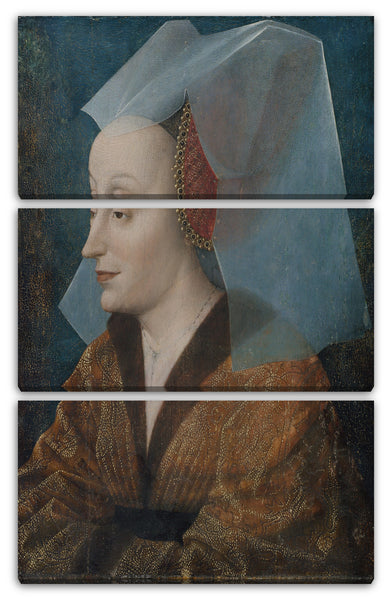 Leinwandbild Niederländischer Maler - Porträt einer Edelfrau, wahrscheinlich Isabella von Portugal (1397-1472)