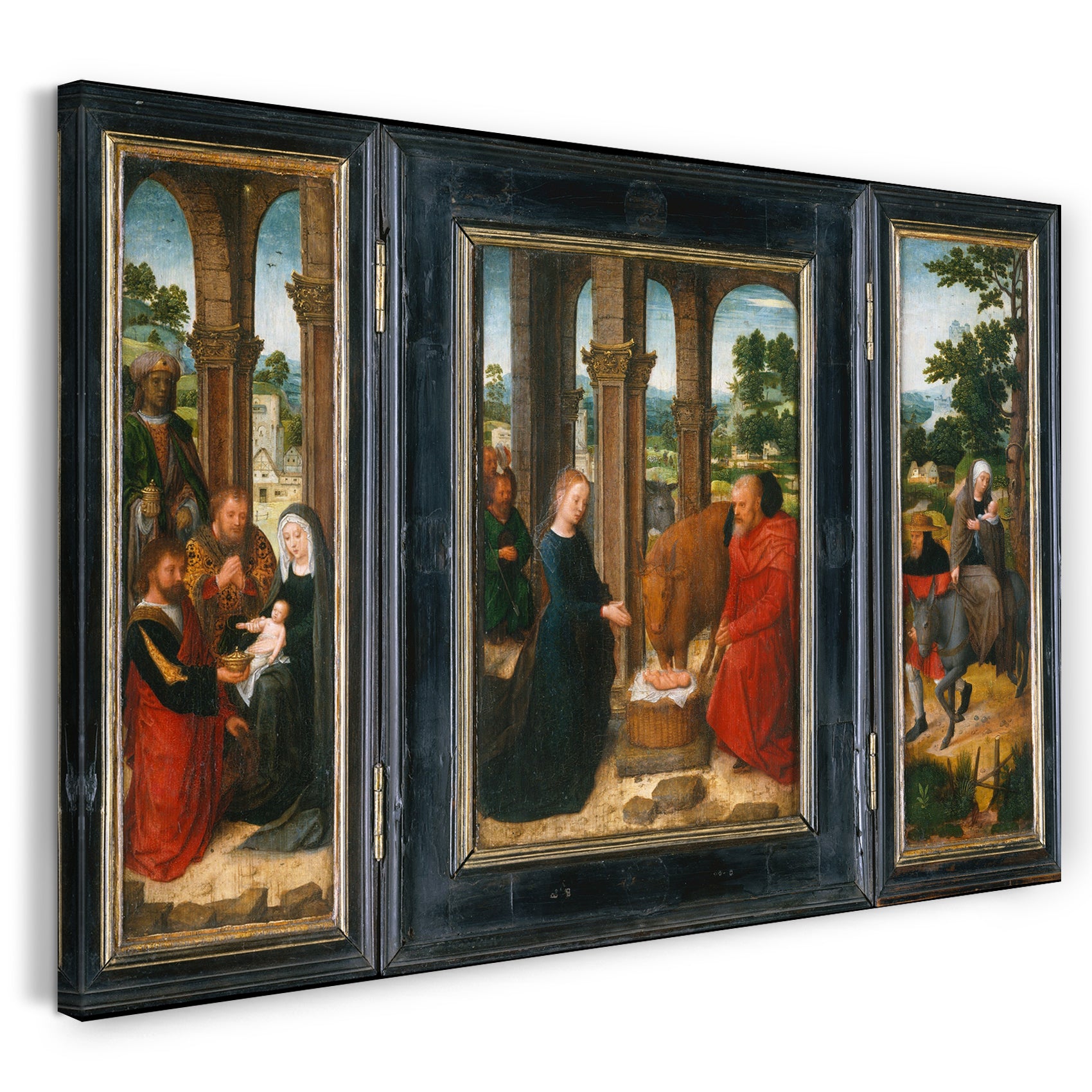 Leinwandbild Adriaen Isenbrant - Das Leben der Jungfrau
