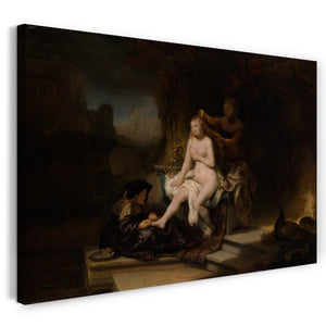 Leinwandbild Rembrandt - Die Toilette von Bathsheba