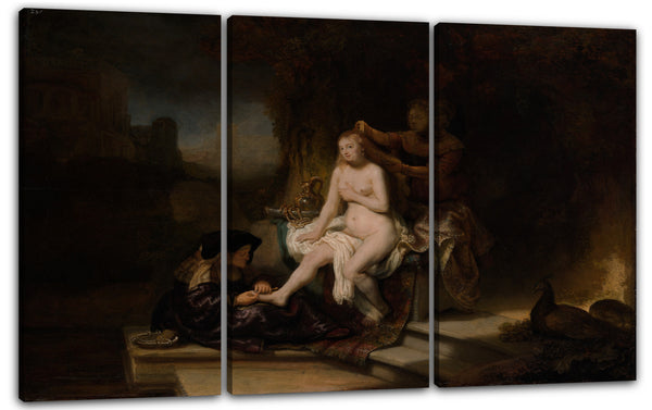 Leinwandbild Rembrandt - Die Toilette von Bathsheba