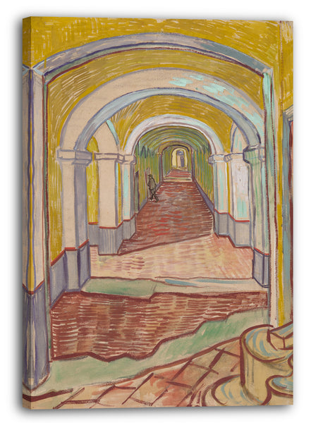 Leinwandbild Vincent van Gogh - Korridor im Asyl