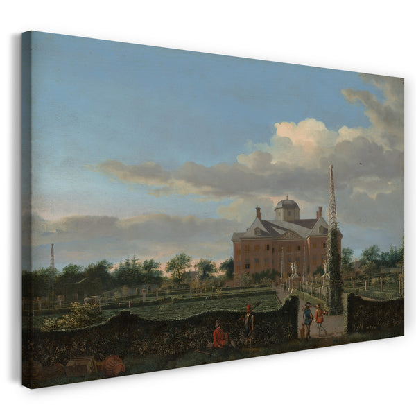 Leinwandbild Jan van der Heyden - Das Huis ten Bosch in Den Haag und sein Garten (Blick vom Süden)