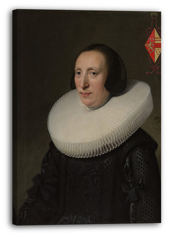 Leinwandbild Michiel Jansz van Mierevelt - Margaretha van Clootwijk (geboren um 1580/81, gestorben 1662), Ehefrau von Jacob van Dalen