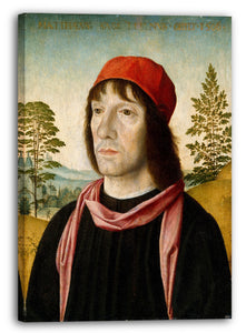 Leinwandbild Fra Bartolomeo (Bartholomäus von Paolo del Fattorino) (Italienisch, Florenz 1473-1517 Florenz) - Portrait eines Mannes