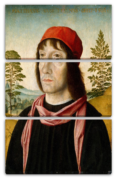 Leinwandbild Fra Bartolomeo (Bartholomäus von Paolo del Fattorino) (Italienisch, Florenz 1473-1517 Florenz) - Portrait eines Mannes