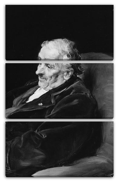 Leinwandbild Francisco Domingo und Marqués - Portrait eines alten Mannes