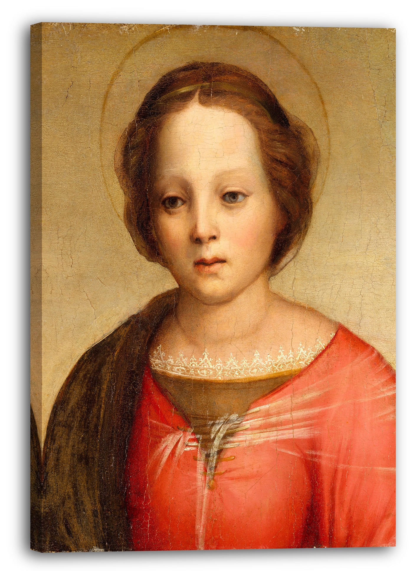Leinwandbild Franciabigio (Francesco di Cristofano) (Italienisch, Florenz 1484-1525 Florenz) - Kopf der Madonna