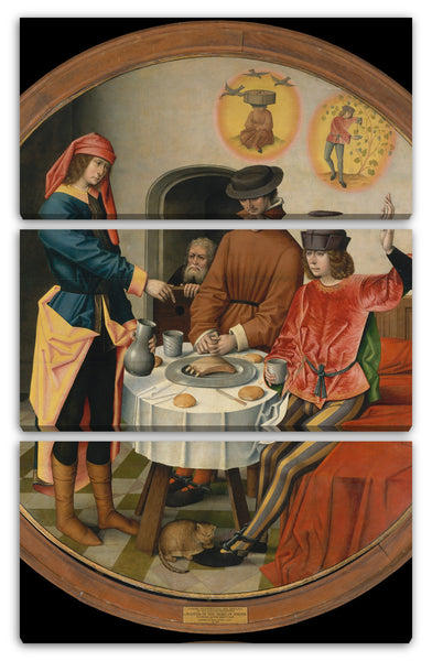 Leinwandbild Meister der Geschichte von Joseph - Joseph interpretiert die Träume seiner Mitgefangenen