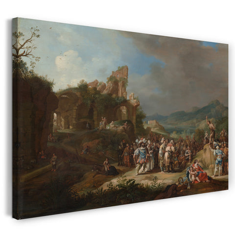 Leinwandbild Bartholomeus Breenbergh - Die Predigt von Johannes dem Täufer