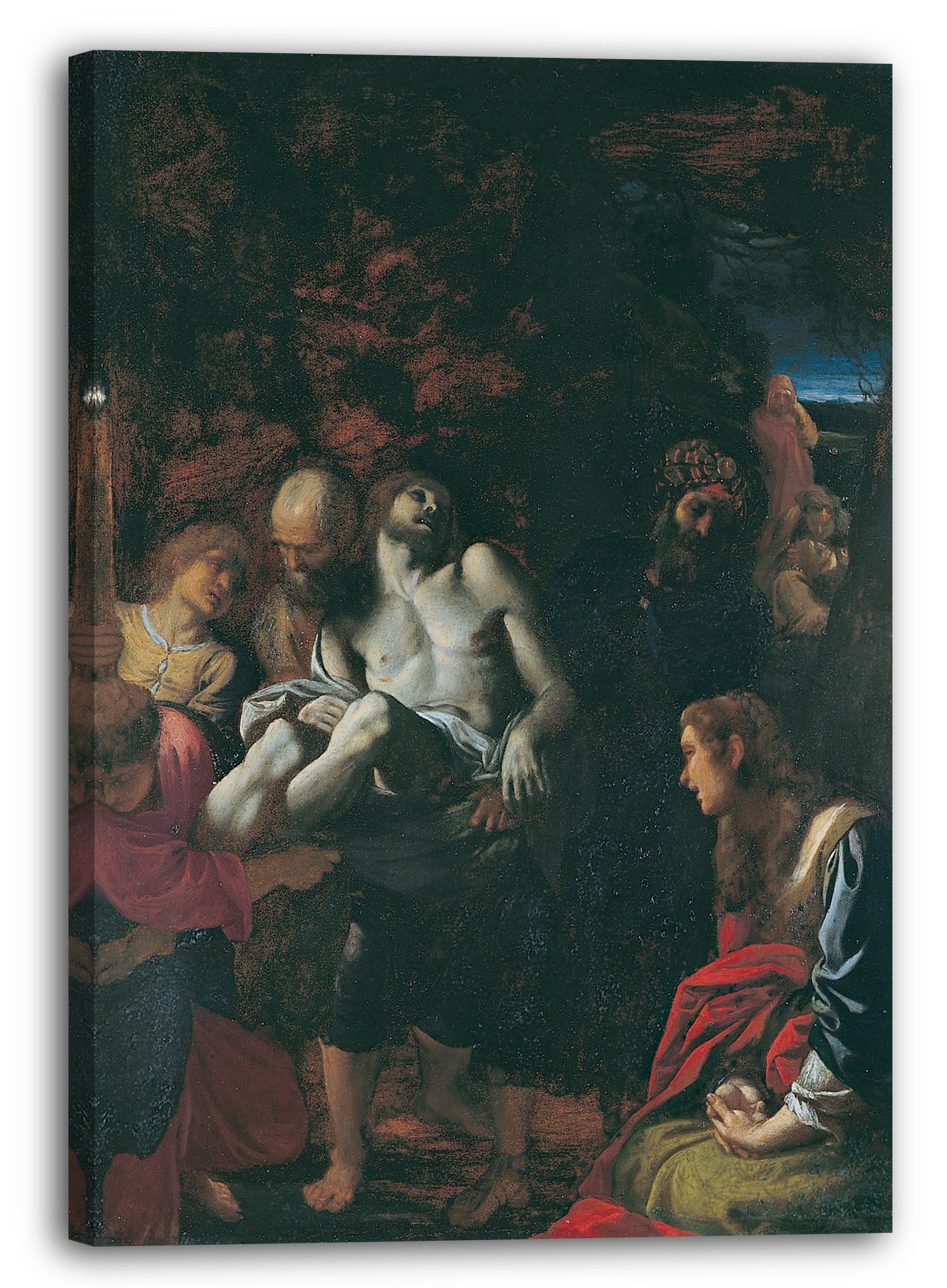 Leinwandbild Annibale Carracci - Das Begräbnis Christi