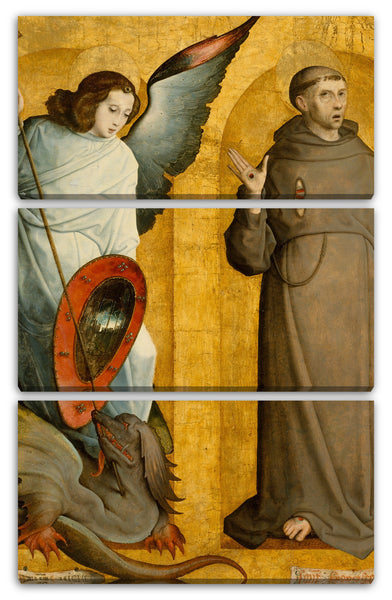 Leinwandbild Juan de Flandes - Heilige Michael und Franziskus