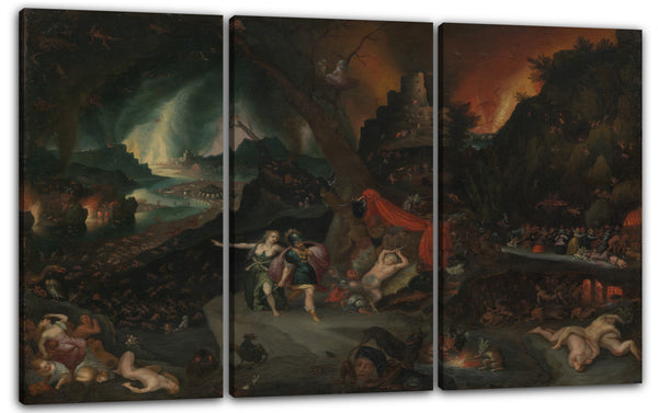 Leinwandbild Jan Brueghel der Jüngere - Aeneas und die Sibylle in der Unterwelt