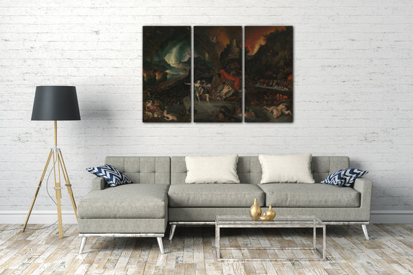 Leinwandbild Jan Brueghel der Jüngere - Aeneas und die Sibylle in der Unterwelt