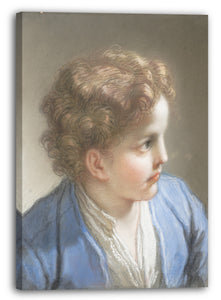 Leinwandbild Benedetto Luti - Studie eines Jungen in einer blauen Jacke