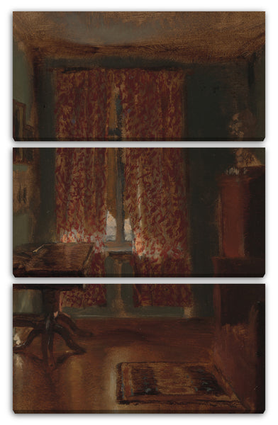 Leinwandbild Adolph Menzel - Das Wohnzimmer des Künstlers in der Ritterstraße