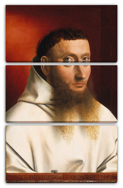 Leinwandbild Petrus Christus (Niederländer, Baarle-Hertog (Baerle-Duc), tätig bis 1444-gest. 1475/76 Brügge) - Portrait eines Kartäuser