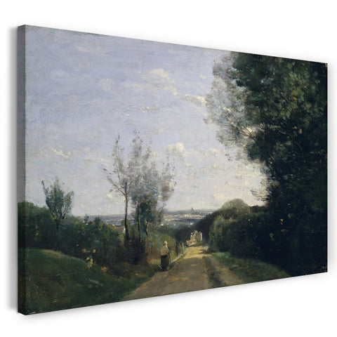 Leinwandbild Camille Corot - Die Umgebung von Paris