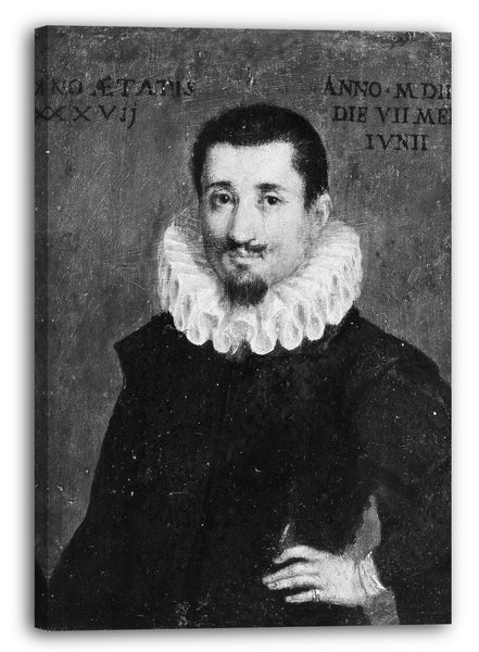 Leinwandbild Norditalienischer Maler (datiert 1597) - Portrait eines Mannes