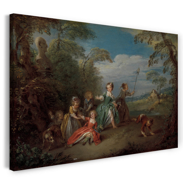 Leinwandbild Jean-Baptiste Joseph Pater - Das goldene Zeitalter