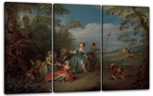 Leinwandbild Jean-Baptiste Joseph Pater - Das goldene Zeitalter