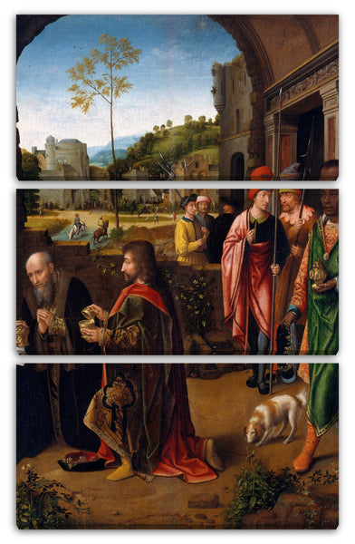 Leinwandbild Werkstatt von Gerard David - Die Anbetung der Könige