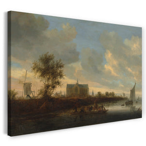 Leinwandbild Salomon van Ruysdael - Blick auf die Stadt Alkmaar
