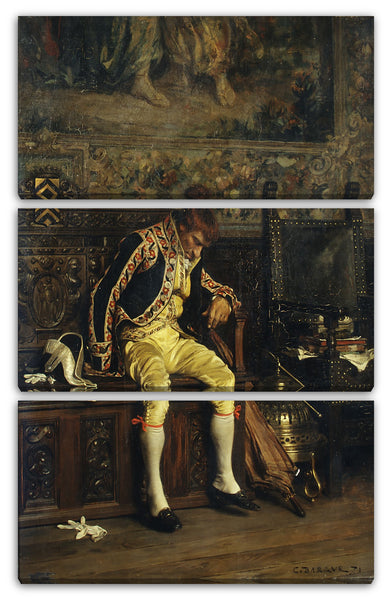 Leinwandbild Charles Bargue - Ein Fußmann, der schläft