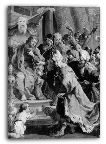 Leinwandbild Kopie nach Peter Paul Rubens - Kambyses ernennt Otanes Richter
