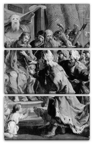 Leinwandbild Kopie nach Peter Paul Rubens - Kambyses ernennt Otanes Richter