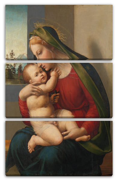 Leinwandbild Francesco Granacci - Madonna und Kind