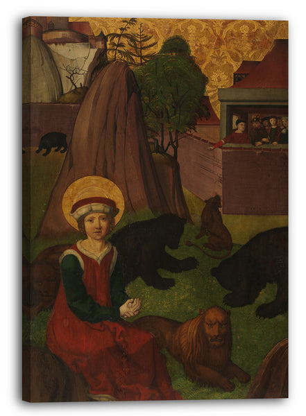 Leinwandbild Schweizer Maler - Saint Agapitus von Praeneste in der Arena
