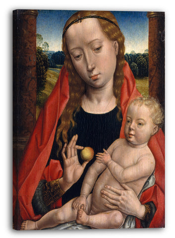 Leinwandbild Anhänger von Hans Memling - Jungfrau und Kind