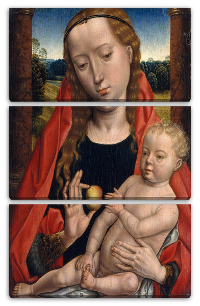 Leinwandbild Anhänger von Hans Memling - Jungfrau und Kind