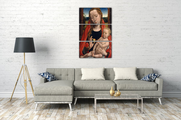 Leinwandbild Anhänger von Hans Memling - Jungfrau und Kind