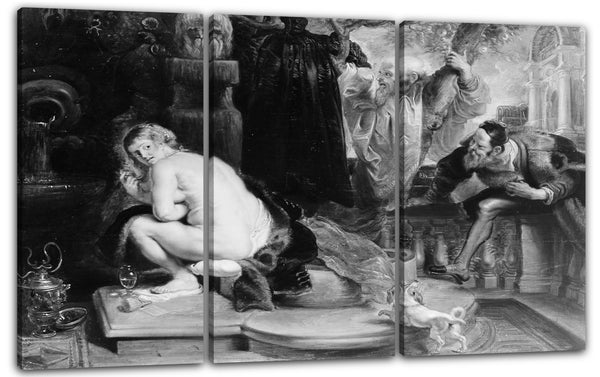 Leinwandbild Werkstatt von Peter Paul Rubens - Susanna und die Ältesten
