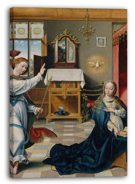 Leinwandbild Joos van Cleve - Die Ankündigung