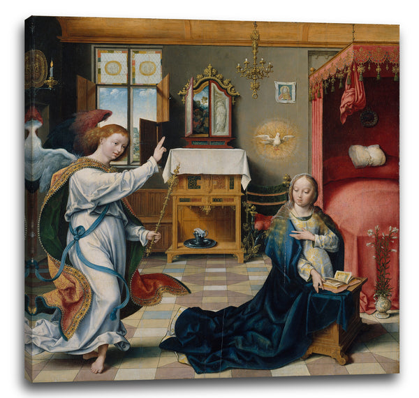 Leinwandbild Joos van Cleve - Die Ankündigung