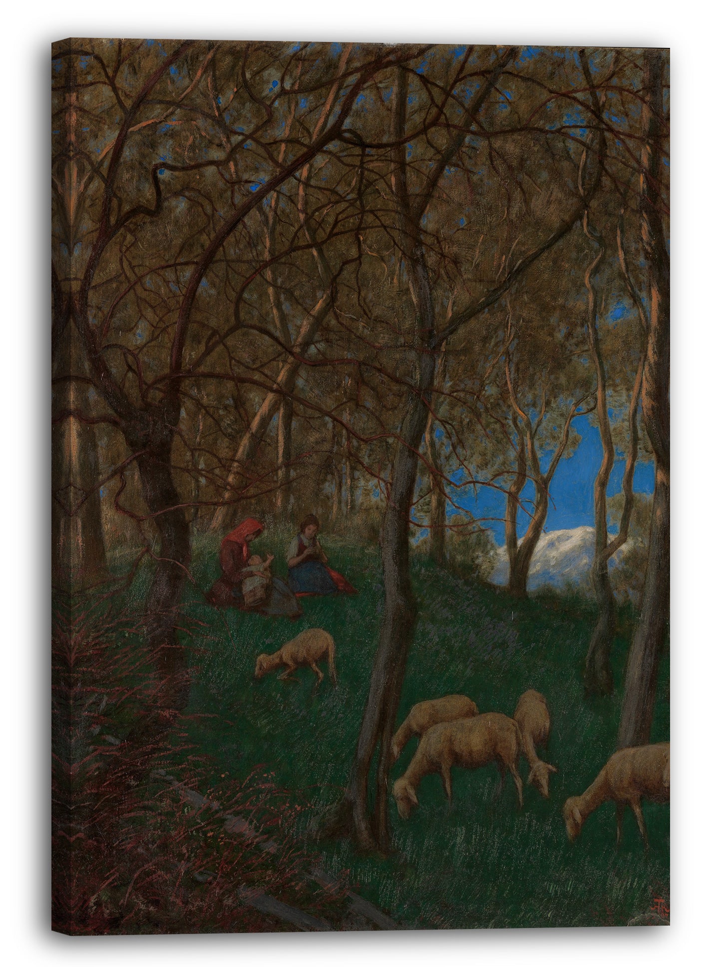 Leinwandbild Hans Thoma - Am Gardasee