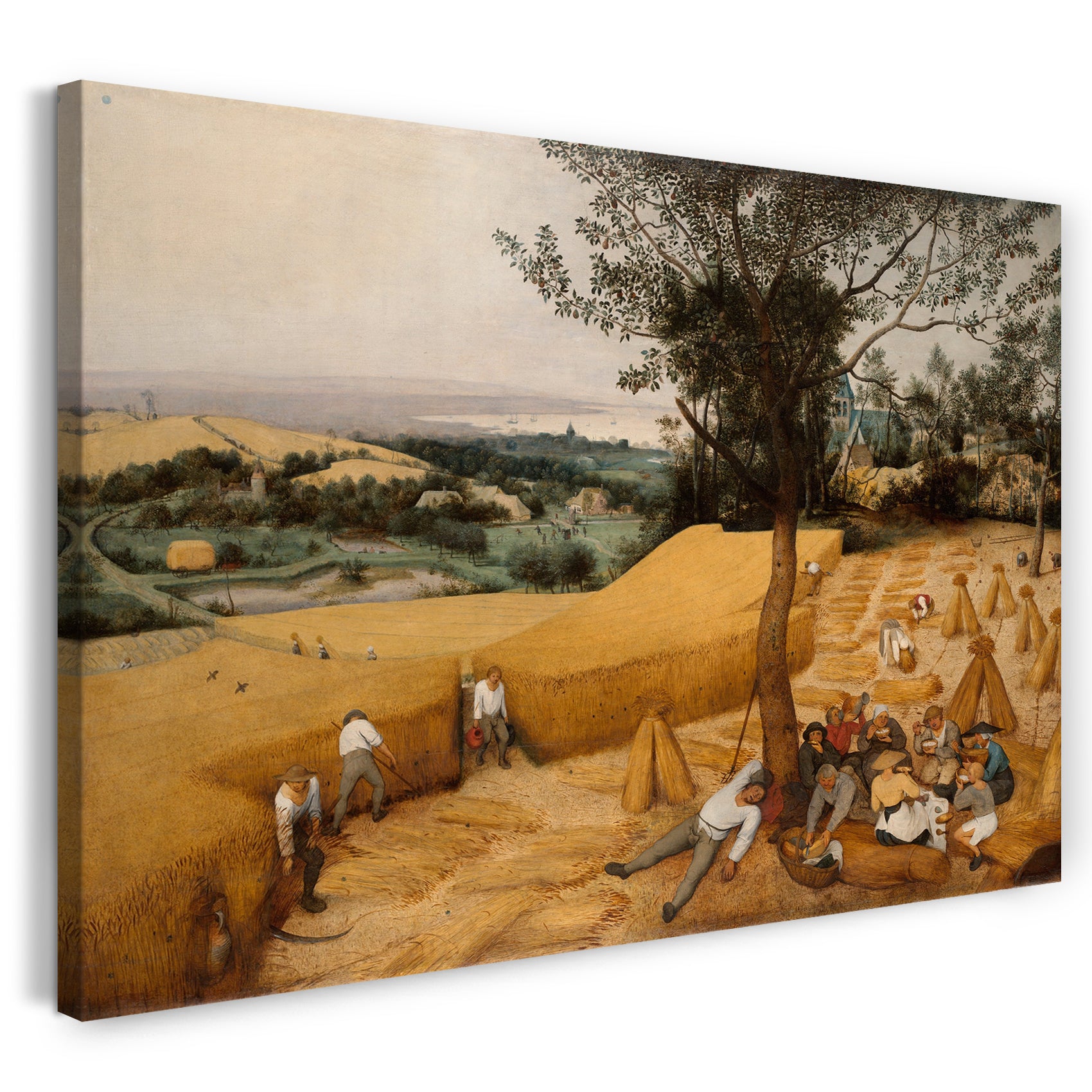 Leinwandbild Pieter Bruegel der Ältere - Die Erntemaschinen