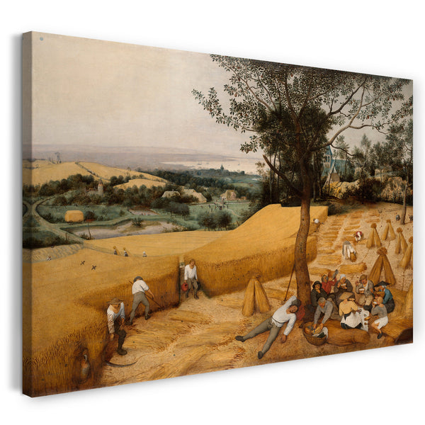 Leinwandbild Pieter Bruegel der Ältere - Die Erntemaschinen